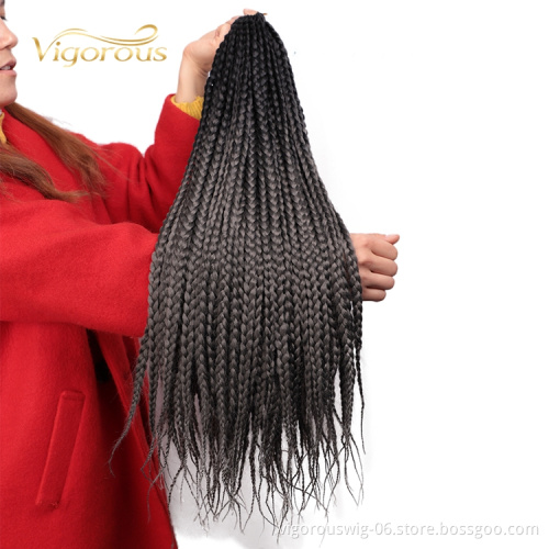 vigorous Cheap Price Wholesale 18 Inch Afro Twist Kinky Braiding Crochet Hair Bulk Synthetic Box Braid Hair